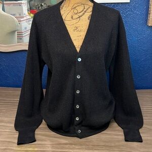 ROOS/ ATKINS VINTAGE ALPACA KNIT CARDIGAN LARGE